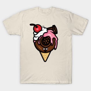 Cutest Turbo - Strawberry/Chocolate Ice Cream T-Shirt